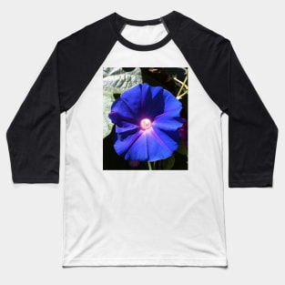 Blue Morning Glory: Good Morning World! Baseball T-Shirt